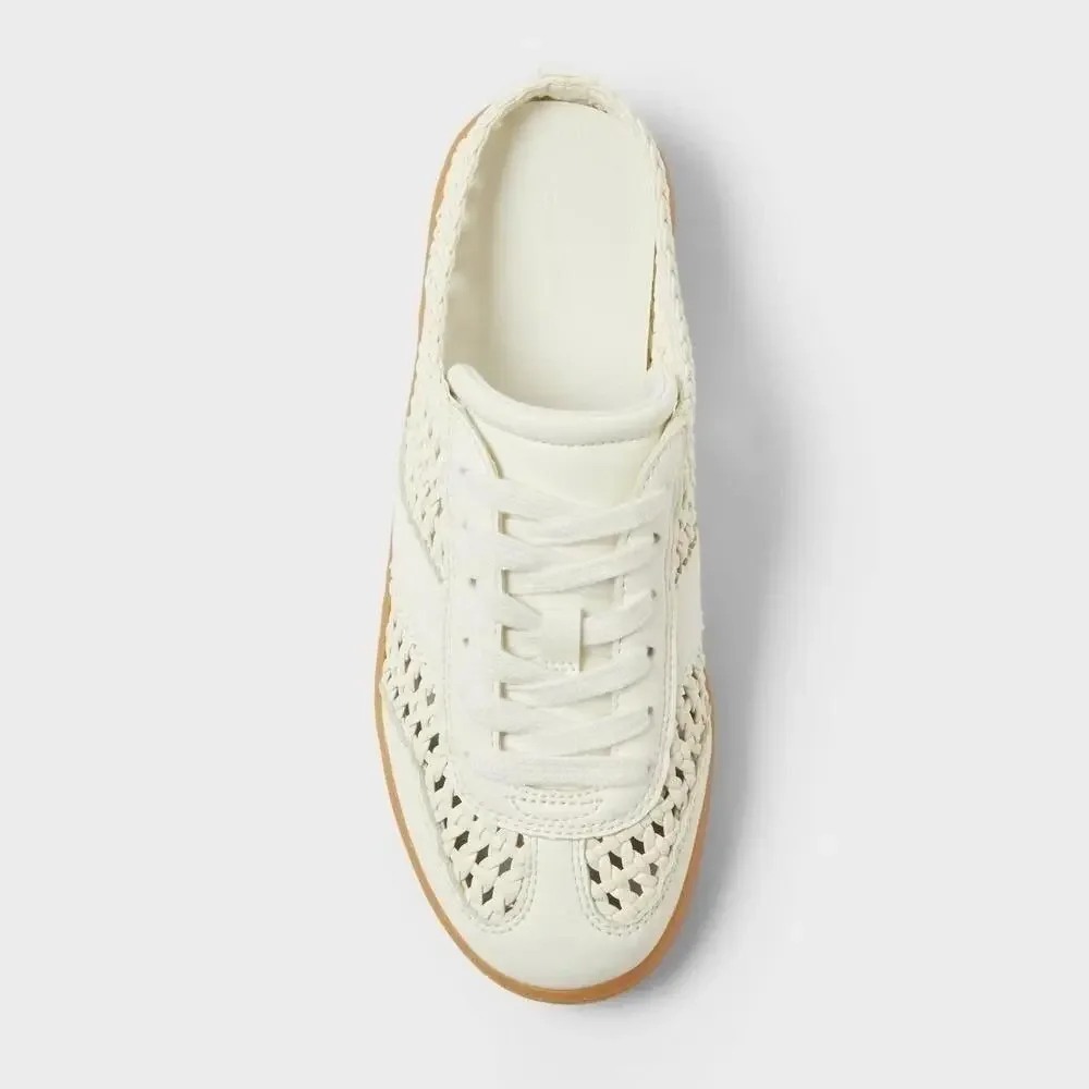Women Lina Sneakers with Memory Foam Insole - Universal Thread-Cream-Size 9.5